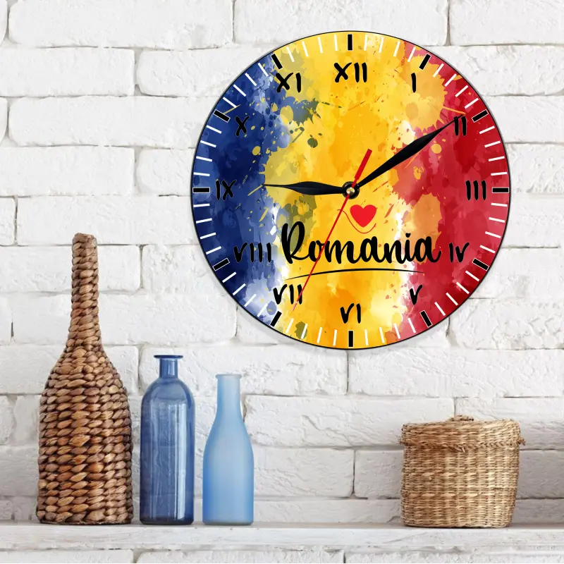 Romania, ceas lemn de perete, model 30